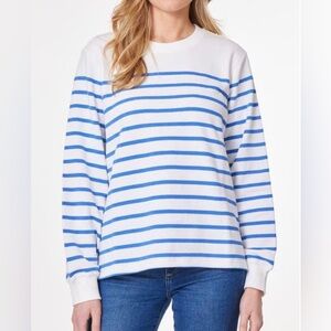 C&C California Striped Crewneck Long Sleeve Top size Medium